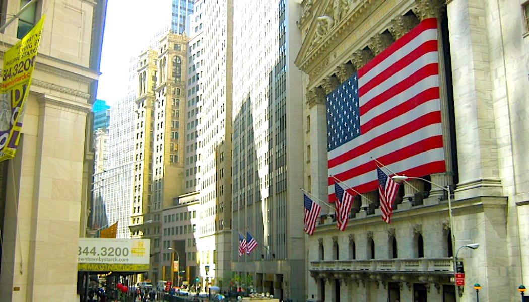 Börsen New York Stock Exchange vid Wall Street. Foto: Wikipedia Common, Kredit: GNU Free Documentation License