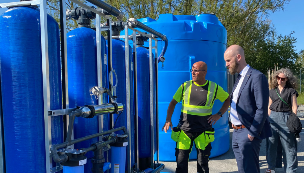 Med portabla vattenverk kan åvatten renas till dricksvatten vid en krissituation. Foto: Kävlinge kommun