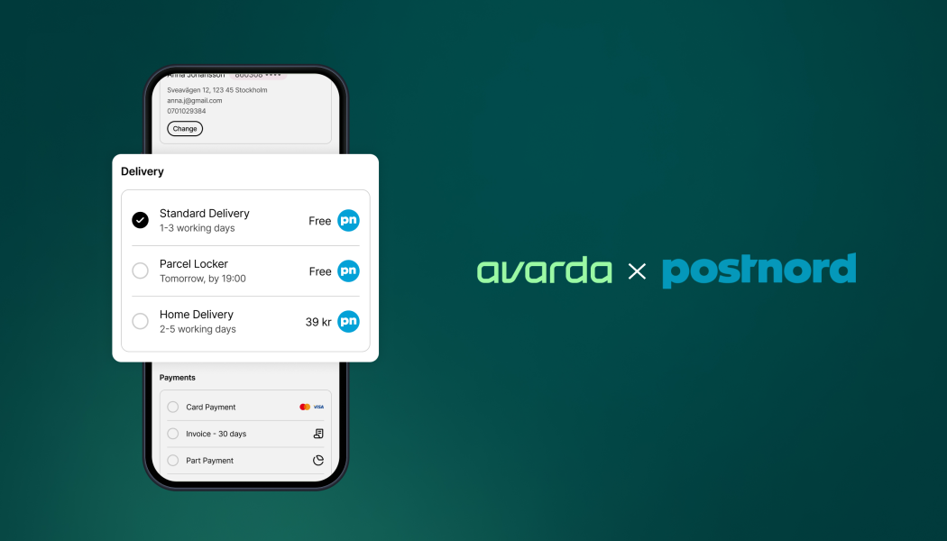 Först ut att integreras med PostNords nya widget är Avarda Checkout. Foto: PostNord