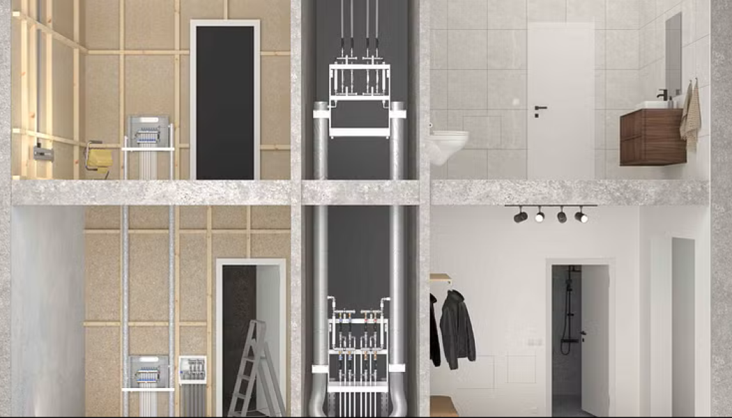 Prefab flerbostadshus. Pressbild: LK Group