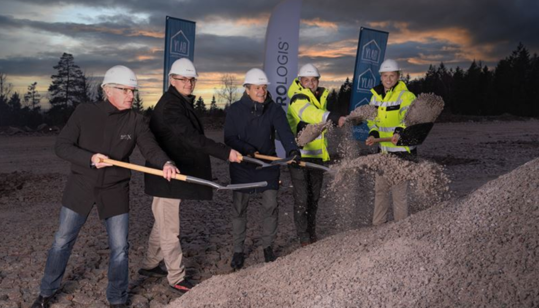 Nu har det första spadtaget tagits för Prologis senaste projekt. Foto: Prologis