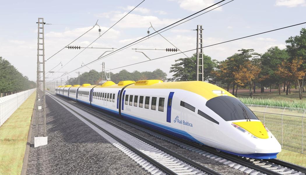 Rail Baltica medfinansieras av Europeiska unionen via instrumentet Connecting Europe Facility. Projektet ses som en nyckelkomponent i EU:s mål om ett hållbart och sammanhängande transportnät över medlemsländerna. Illustration: Rail Baltica