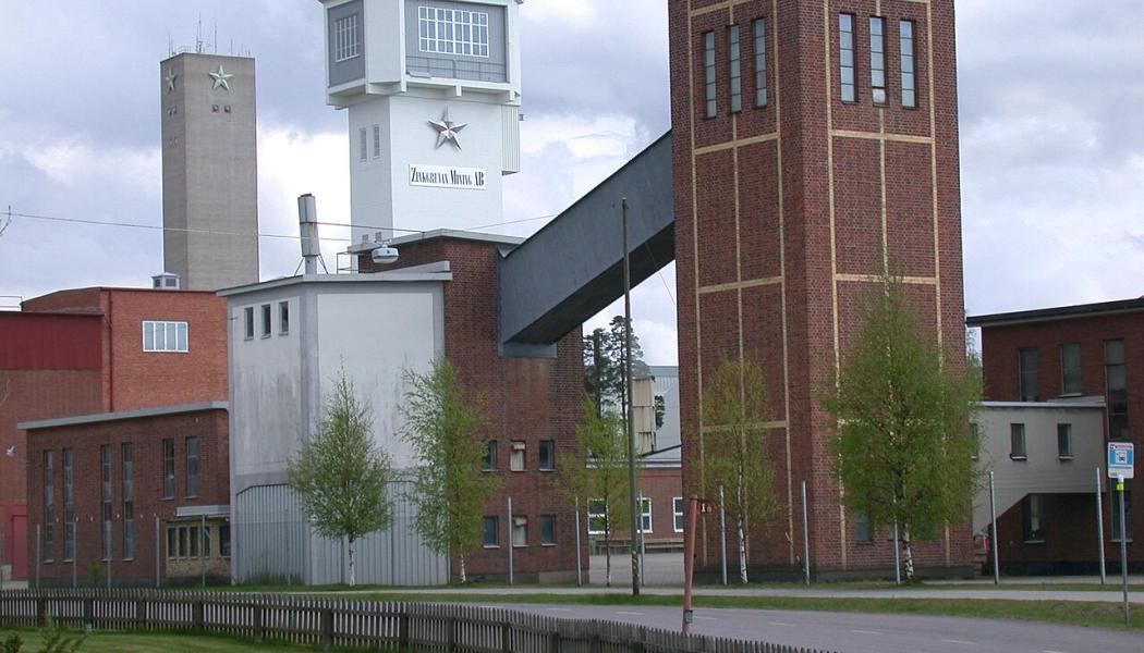 Boliden Zinkgruvan i Askersunds kommun bryter och anrikar zink, bly och kopparmalm och är Sveriges sydligaste underjordsgruva. Foto: Riggwelter/Wikimedia Commons