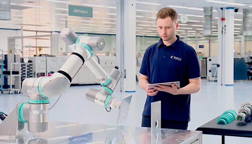 Fyra moduler utgör grunden för Robcos robotarmar – det unga företaget har över 100 varianter i sitt program. Foto: Robco