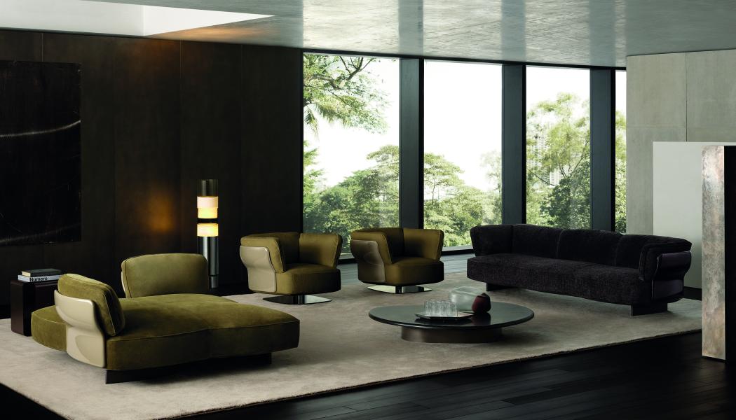 Saki modular sitt serie från Minotti designad av Paola Pansini. Foto: Minotti