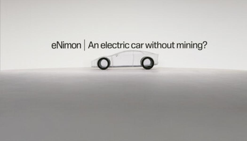 Sandvik's new installation, the eNimon, which is the first electric car ever made without metals or minerals. Photo: PRNewsfoto/Sandvik