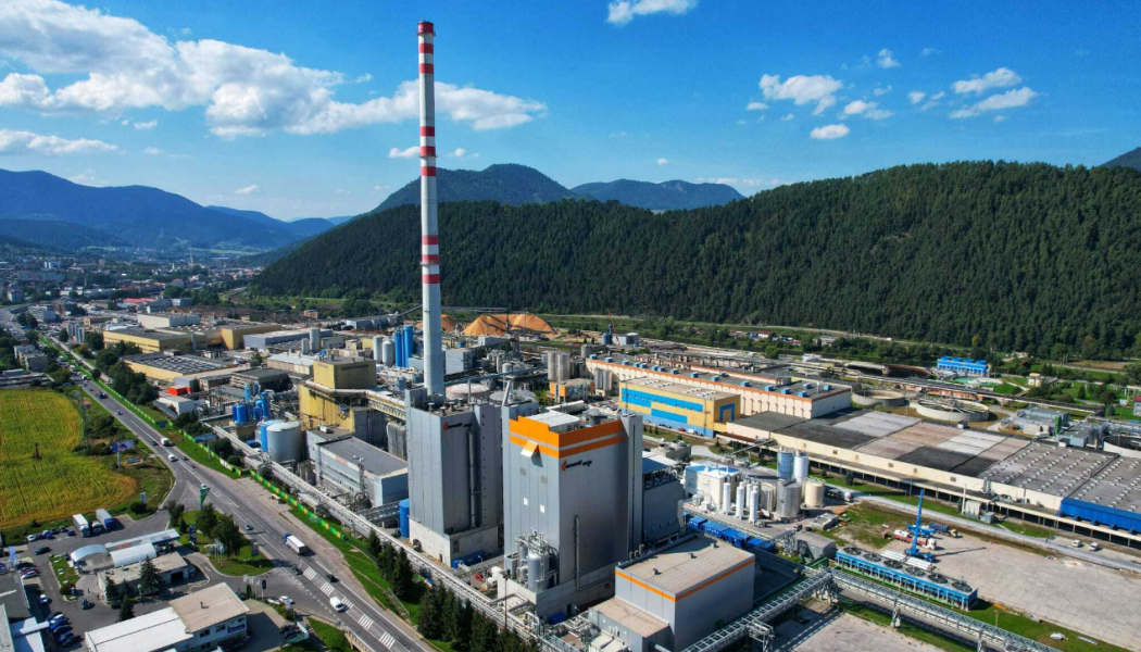 The new biomass power plant at Mondi’s Ružomberok mill in Slovakia will increase energy self-sufficiency from 75% to 90%. Photo: Mondi