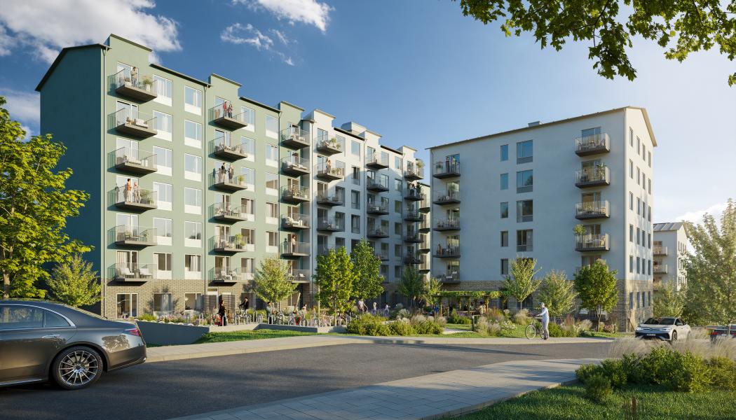 Settler Properties tillsammans med Pictet utvecklar hyresrätter i Järfälla. Pressbild:  Rison Nordic Energy