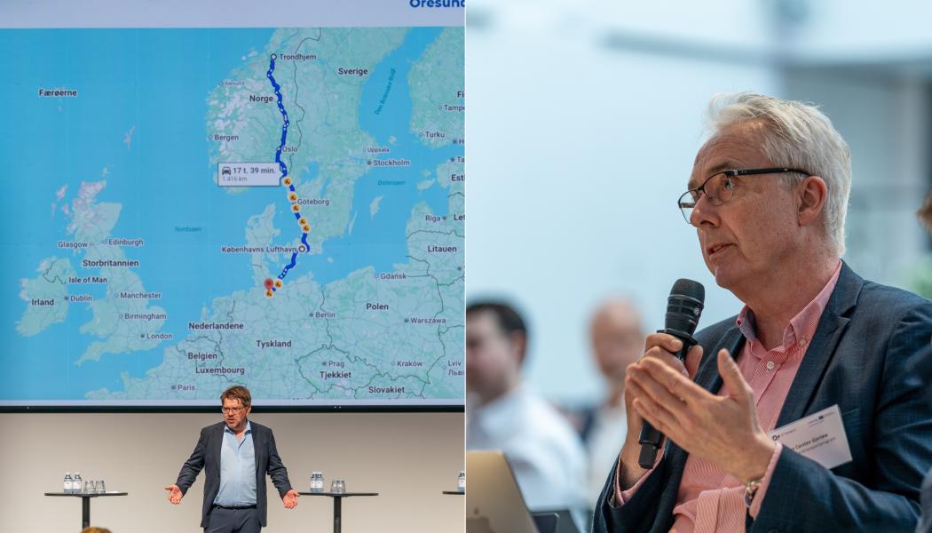Till höger: Jan Carsten Gjerløw, vd för Grønt landtransportprogram. Foto: Seals