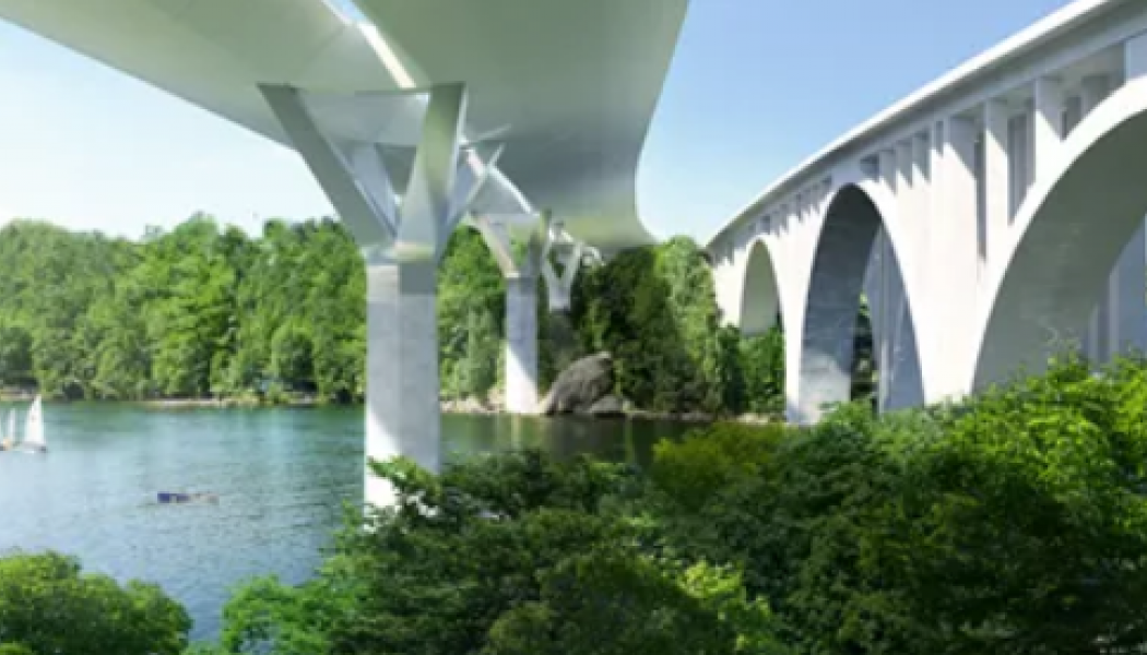 Skurubron kan inte öppnas för trafik för än till sommaren 2023. Foto: Trafikverket