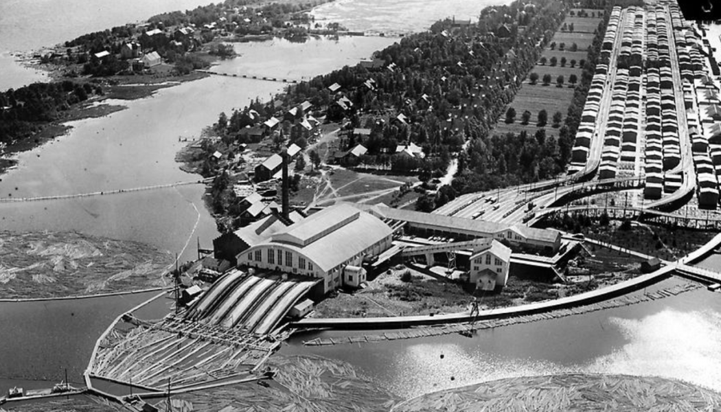 Mellan åren 1895 och 1952 var Mo Ångsåg ett av Europas största sågverk. Foto: Västerbottens museum