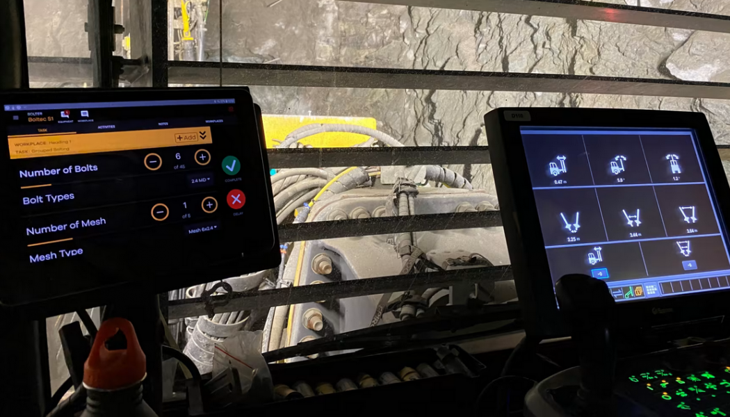 Epirocs digitala lösningar skapar en skiftrapport direkt under pågående arbete. Foto: Epiroc 