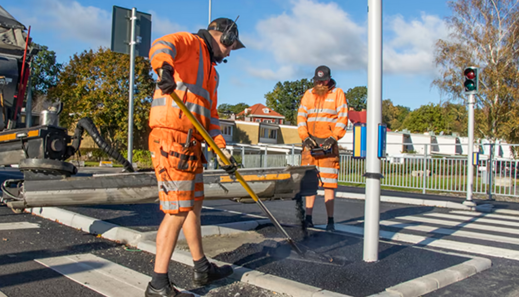 ECO-Asfalt kan ersätta konventionell asfalt för alla ändamål. Foto: Peab Asfalt