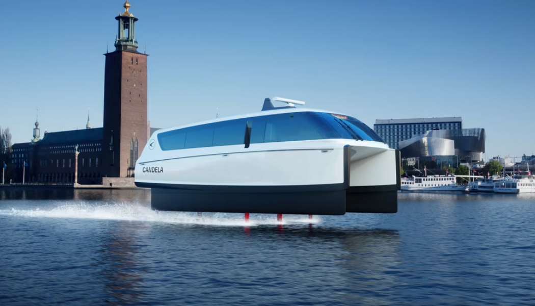 Den eldrivna bärplansbåten Candela ska testas i regionens pendelbåtstrafik mellan Klara Mälarstrand och Tappström på Ekerö. Foto: Candela