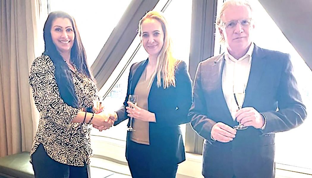 Annika Persson, vd och ägare Kilenkrysset Sthlm, Caroline Nirberg, capital deployment & leasing director, Prologis Norden och Lars-Erik Sandhgren, vice vd Kilenkrysset Sthlm. Foto: Kilenkrysset