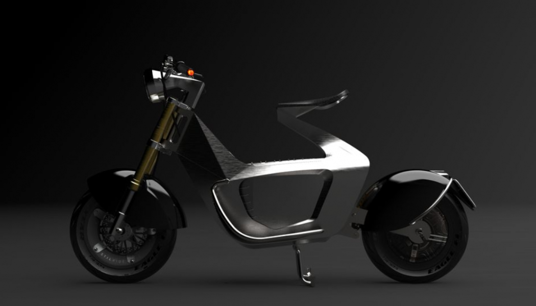 Elmotorcykeln SUS1 är den första produkten att utnyttja företagets unika tillverkningsprocess. Foto: Stilride 