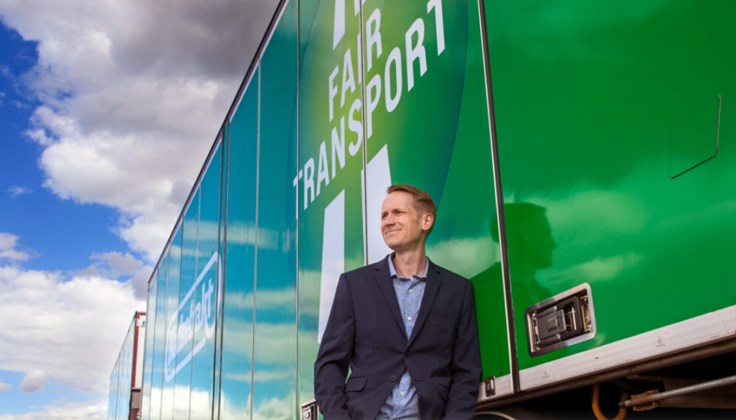 Fair Transport ligger helt i linje med vårt hållbarhetsarbete inom Elektroskandia, säger David Hjälmarlycka, transportchef Elektroskandia. Foto: Elektroskandia 