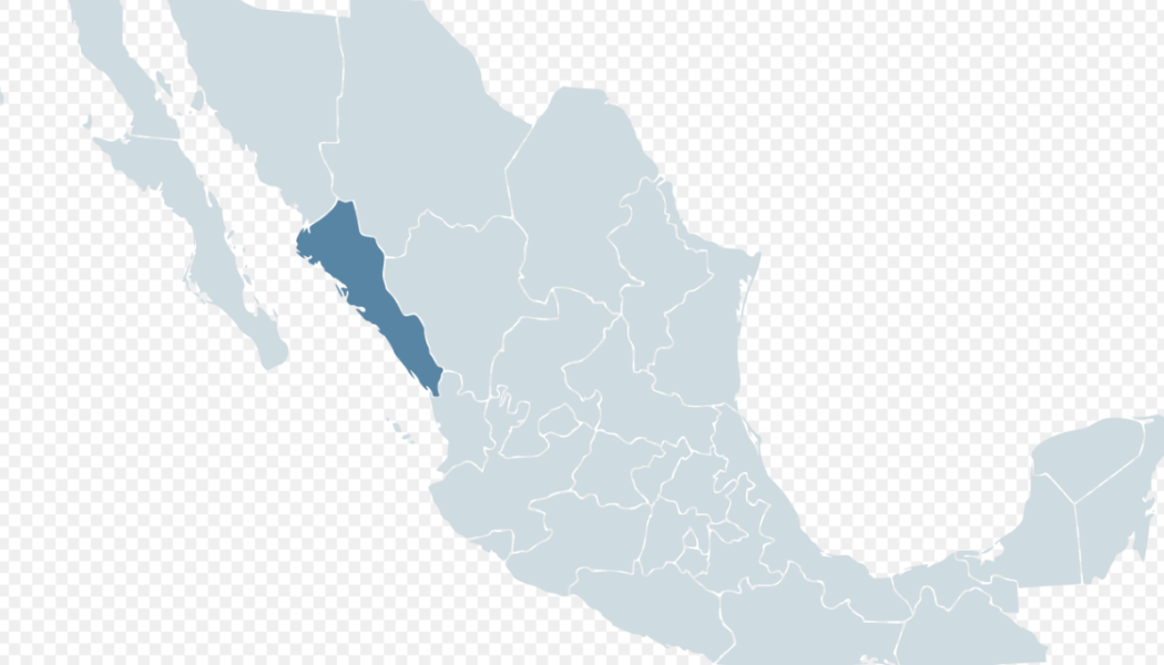 Sinaloa i Mexiko. Karta: Wikimedia Commons