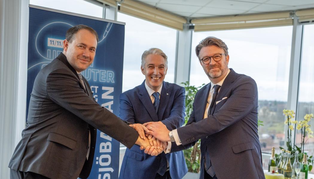 Zdeněk Sváta, Jan Harder (Škoda Group) och Erik Norling (SL/Region Stockholm) Foto: SL