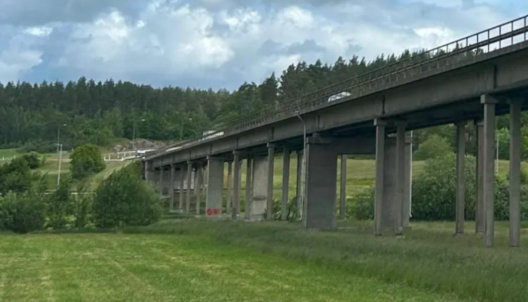 Skramstadsbron på E22 i Västervik. Foto: Trafikverket