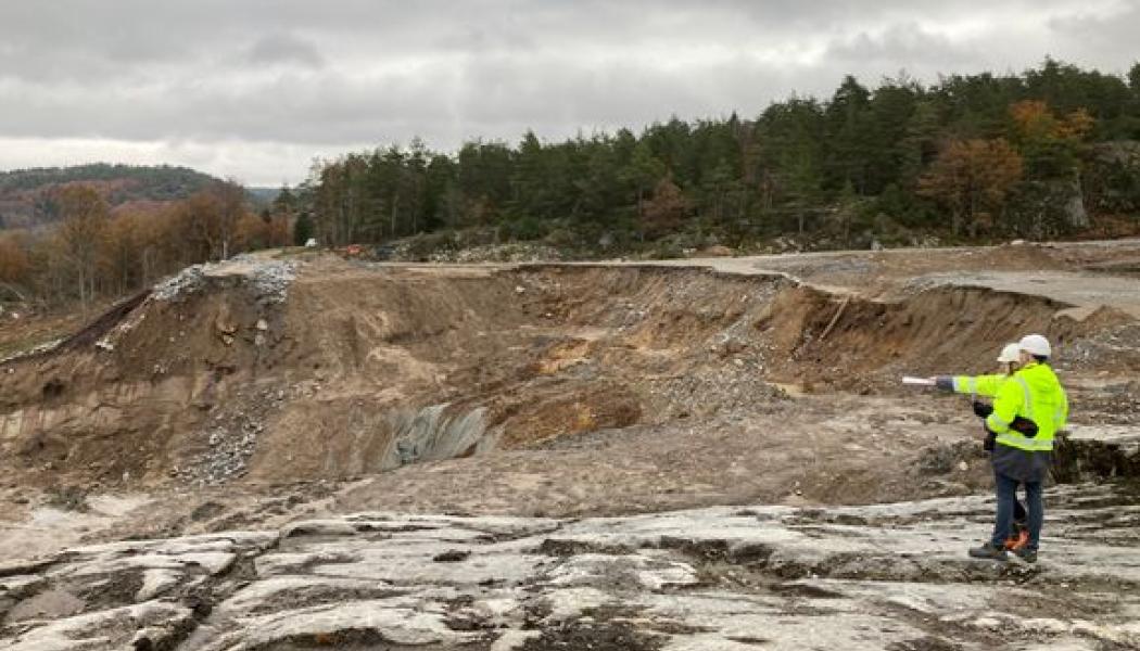 Skredområde E6 Foto: Trafikverket
