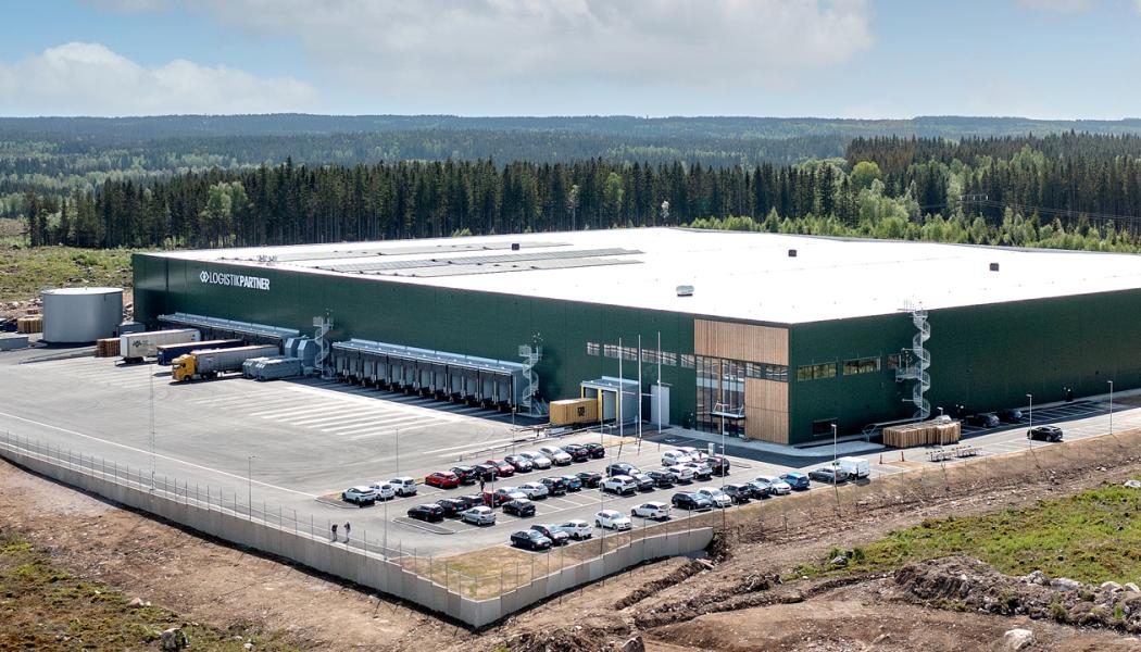 Logistikfastigheten Rönnedal 1 i Ulricehamn. Foto: SLP