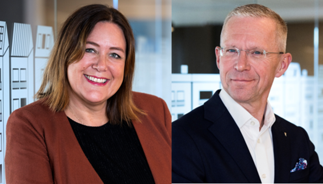 Sofia Berg Horner och Håkan Andersson. Pressbild: Riksbyggen