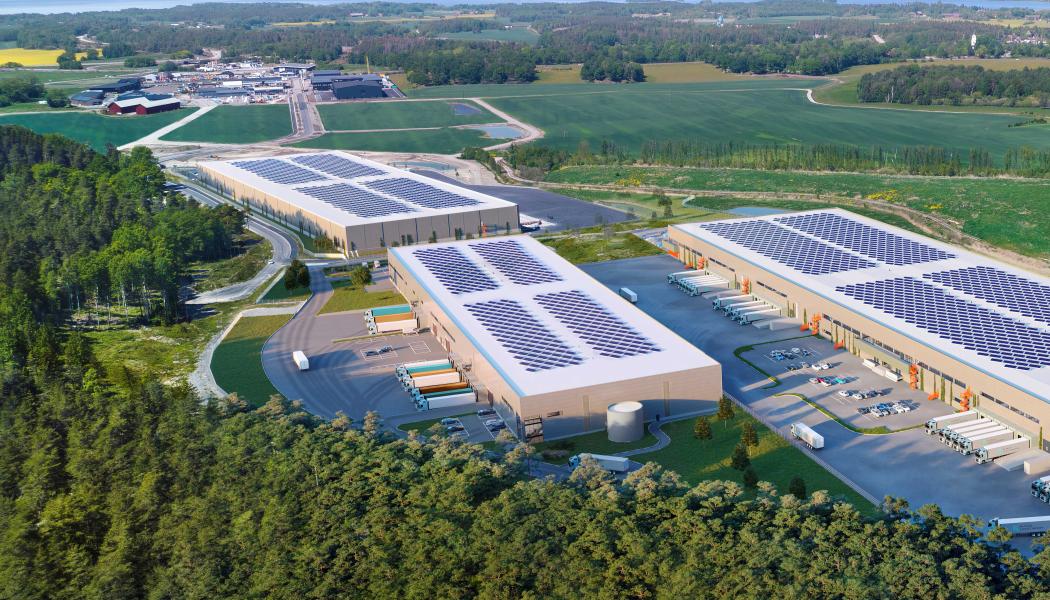 Klinga logistikpark i Norrköping. Bild: Southbay