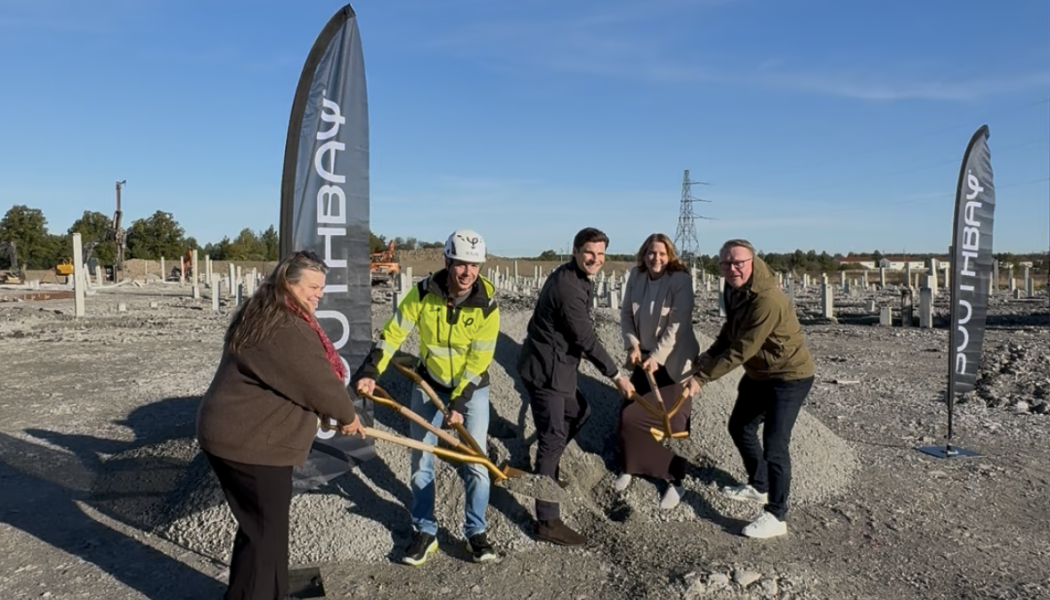 Malin Berglund, Erlendur Hilmarsson, Southbay, Felix Paljak, Southbay, Staffan Jansson (KSO), Amanda Grönlund vice vice ordf KS och orf Näringslivsutskottet. Foto: Southbay
