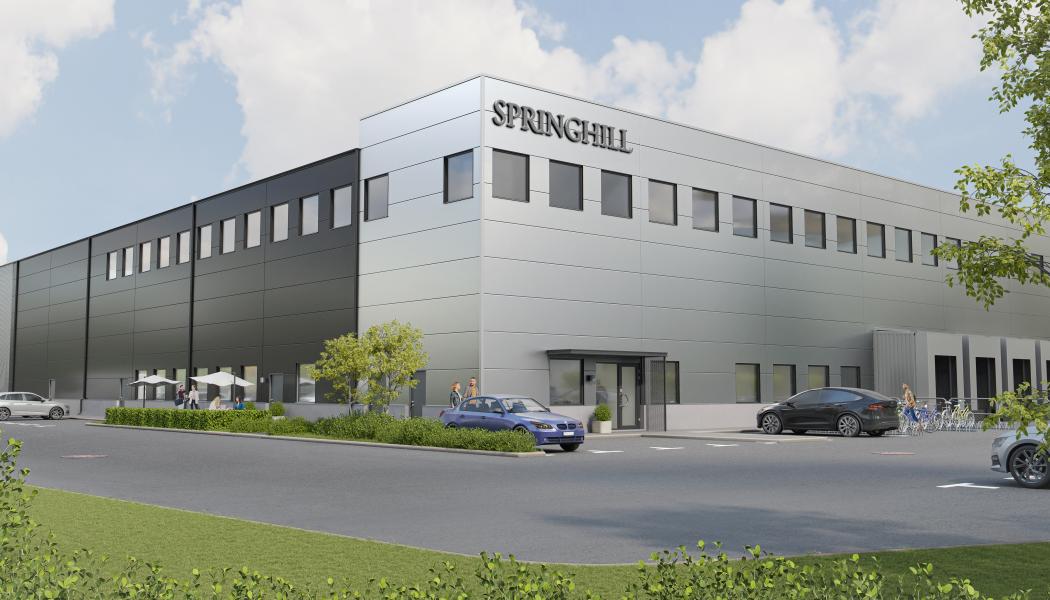 Uppförandet påbörjas i början av 2023 med beräknat tillträde för Springhill i december 2023. Foto: Wihlborg