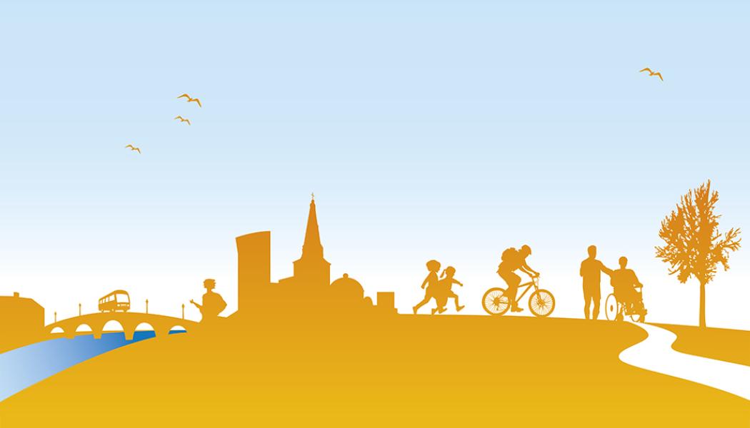 Stadssiluett Illustration: Karlstad kommun