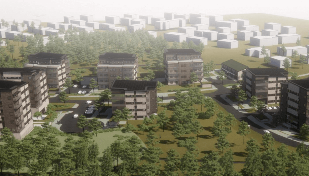 Startskott för bostadsprojekt i Rimbo. Pressbild: Rånäs Bruk AB