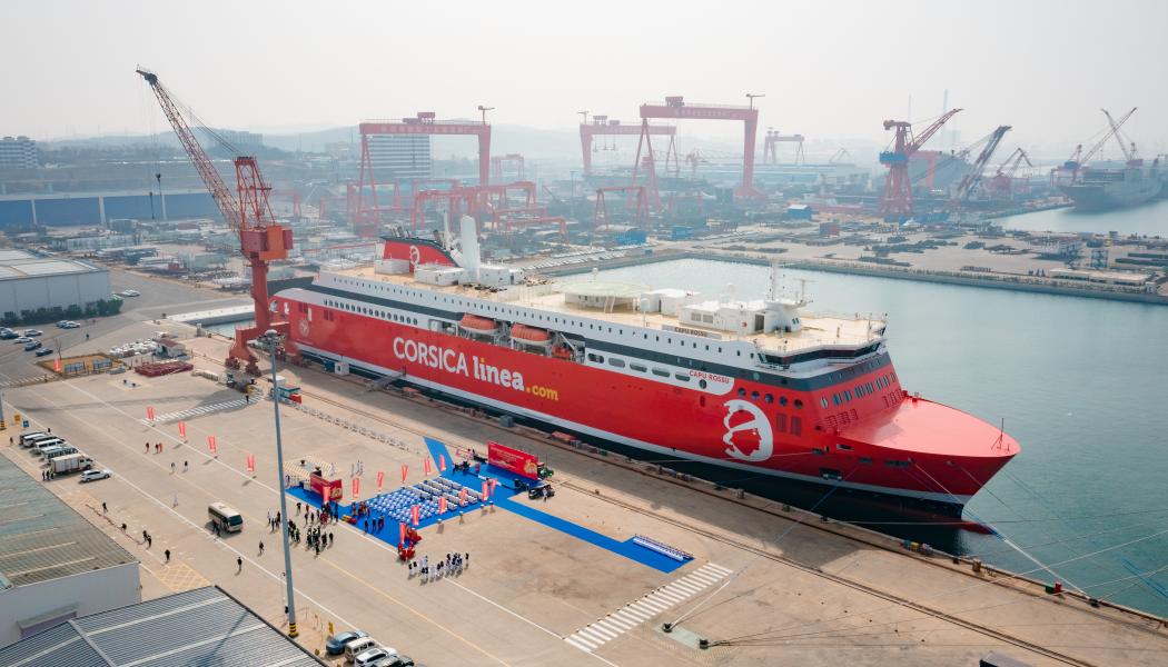 Capu Rossu på varvet China Merchants Industry i Weihai Foto: Stena Line