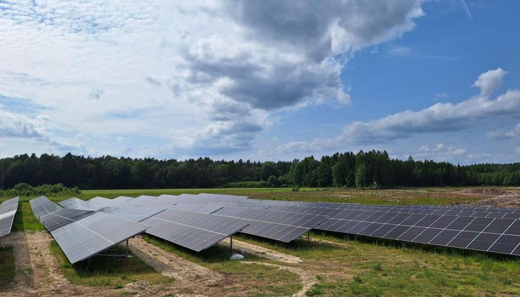 Solparken Tången där elen till elköpsavtalet produceras. Pressbild: Svea Solar
