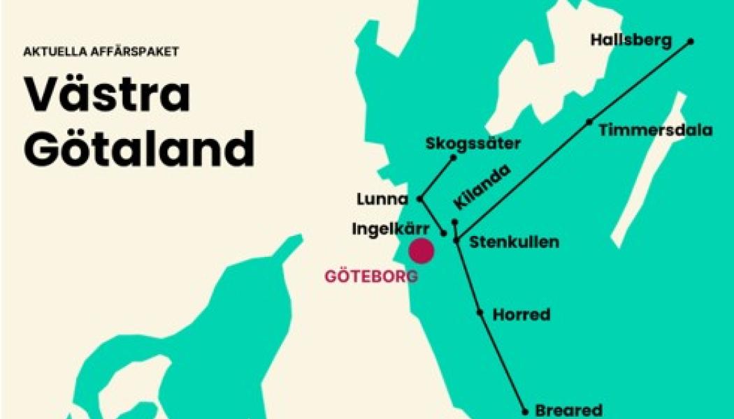 En ny 400 kV-luftledning ska byggas mellan Horred i Marks kommun och Breared i Halmstads kommun som en del av arbetet med att modernisera och förstärka stamnätet i västra Sverige. Pressbild: Svenska kraftnät