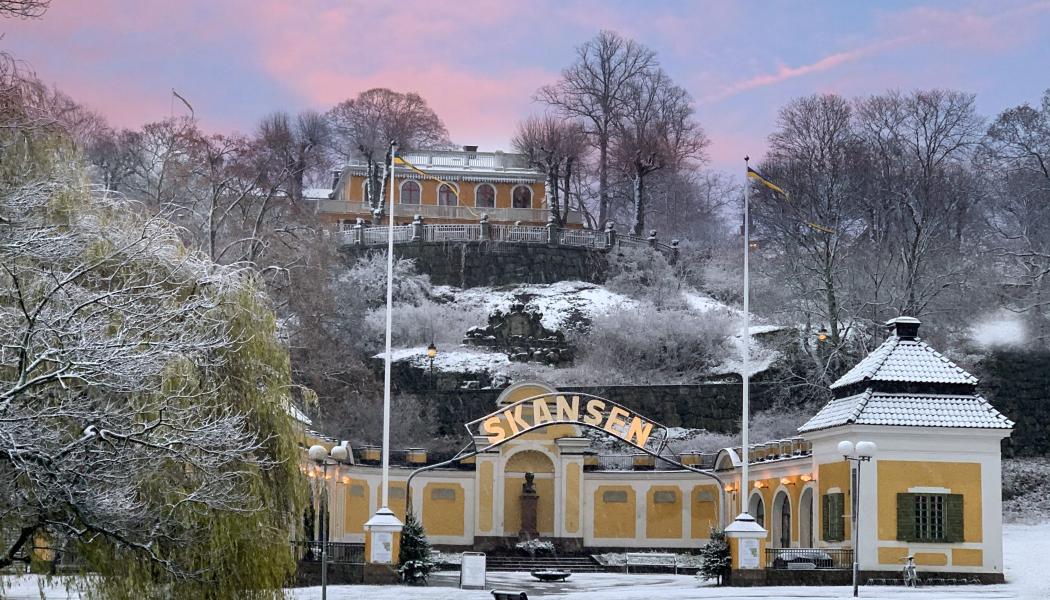 Hazeliusporten i vintersnö. Foto: Simon Lokko