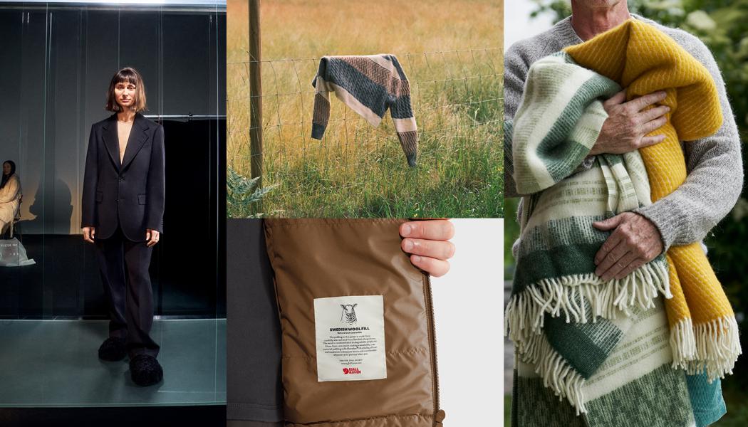 Varumärkena Filippa K, Fjällräven, Tiger of Sweden och Klippan Yllefabrik samarbetar nu med fårägare och ullmäklare för att minimera svinnet av svensk ull. Foto: Axfoundation
