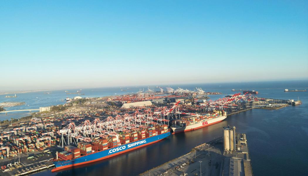 Port of Long Beach på USA:s västkust. Foto: Logan Voss/Unsplash