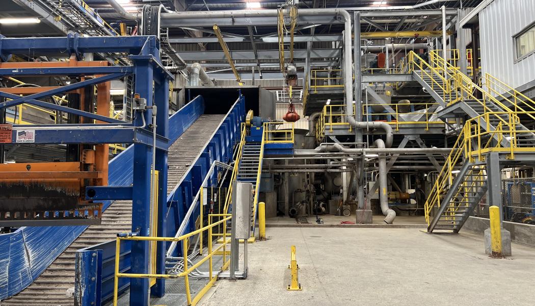The assets owned by Total Fiber Recovery @ Chesapeake come from the company's 45,000-square-foot plant, which was outfitted to pulp, clean, screen and dry 100% post-consumer recycled fiber, delivering it as a kraft-wrapped bale. Photo: Tiger Group