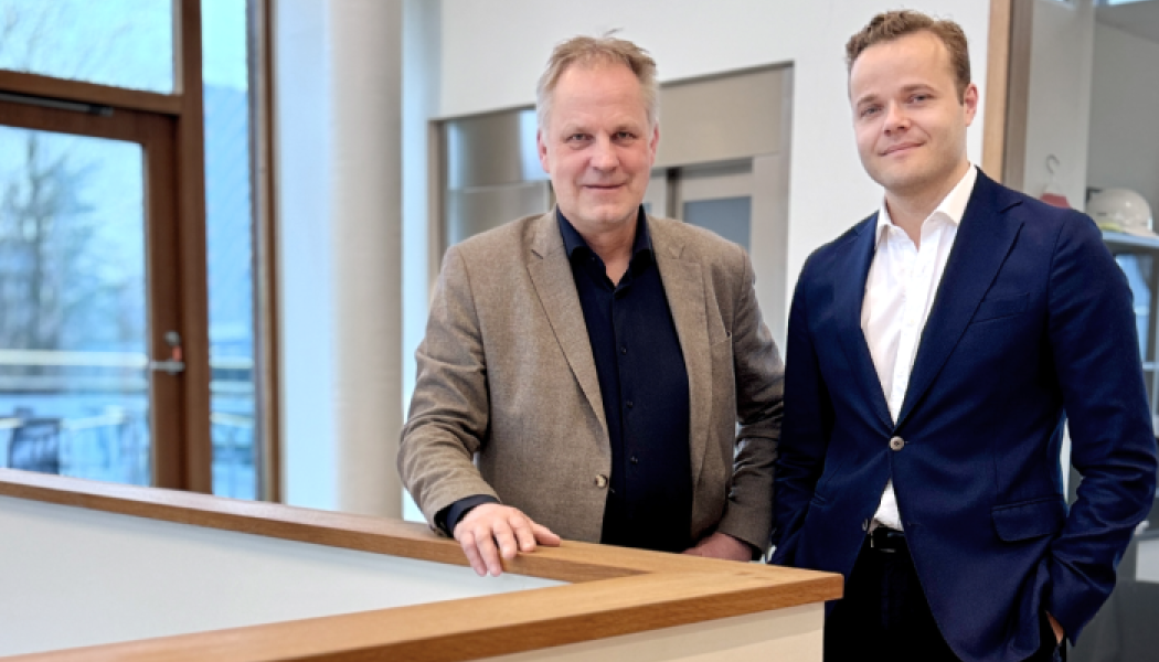 Tornstadens koncernchef Jan Edlund och Realy Bostads CFO Hannes Malm Fotograf/Källa: Tornstaden