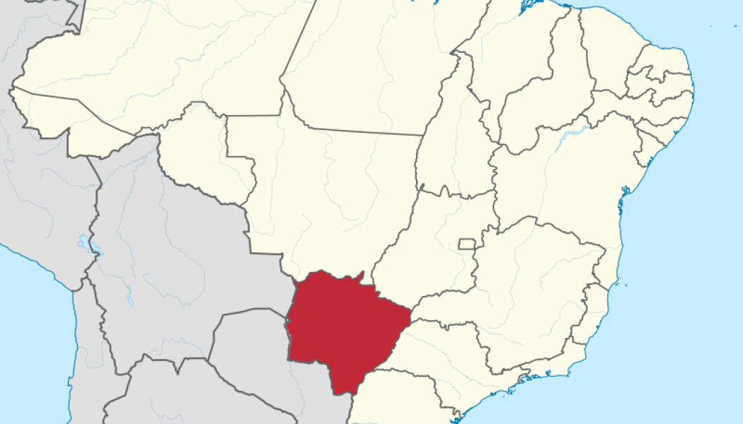 Sucuriú ligger i delstaten Mato Grosso do Sul i Brasilien. Karta: TUBS/Wikimedia Commons 