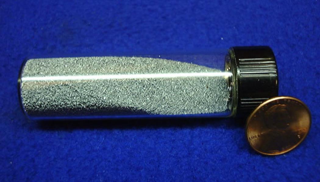 Behållare med volfram. Bild: Wikimedia Commons