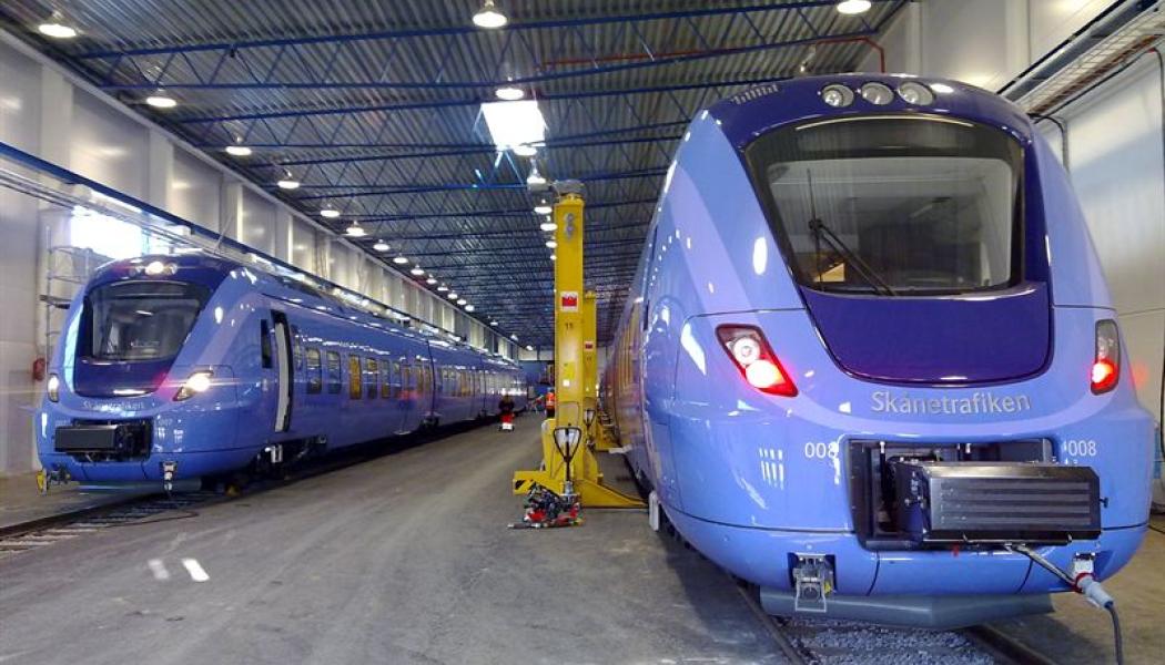 Underhållsdepå i Hässleholm. Bild från 2010. Foto: Jernhusen