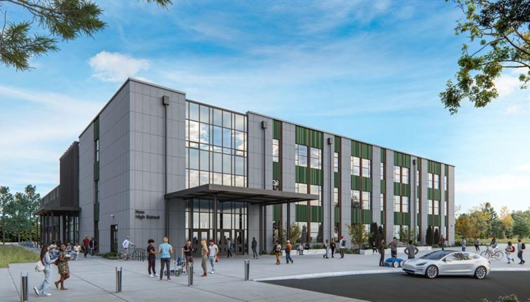 Skanska bygger ny skola i Issaquah. Pressbild: Skanska