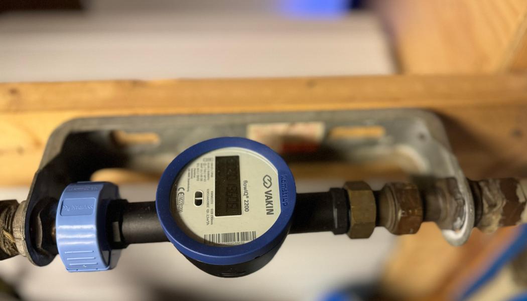 Mätarna hjälper till att läsa av vattenförbrukningen automatiskt.Foto: Vakin