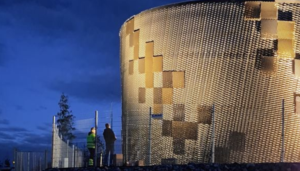 Det nya vattentornet i Ullared rymmer fem gånger så mycket vatten som det gamla. Foto: Vivab