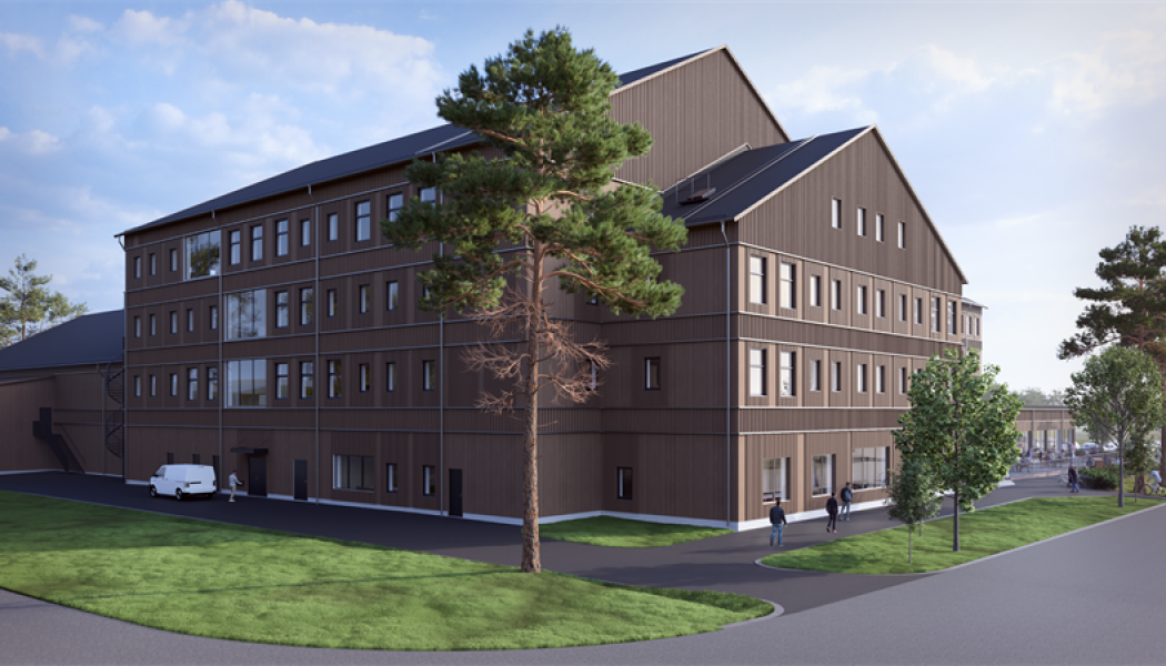 Vattenfalls nya kontors- och utbildningslokaler på Forsmarkshalvön. Pressbild: Vattenfall