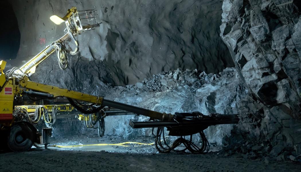 Nya tunnelbanans gula linje får ny arbetstunnel i Årstaberg. Foto: Veidekke