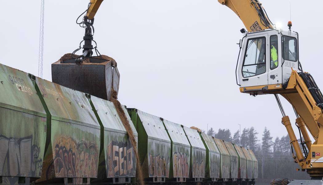 Den kalla inledningen av 2026 ledde till en kraftig ökning i efterfrågan på energiprodukter från Norra Skog. Foto: Viktor Lundberg/Norra Skog