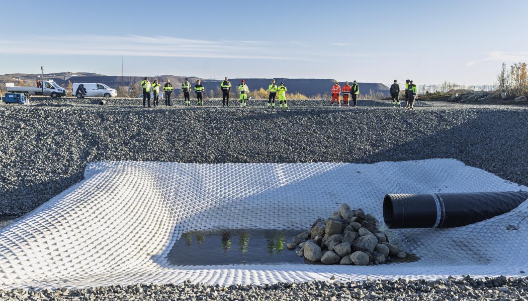 Vattenpump vid Viscariagruvan. Foto: Viscaria